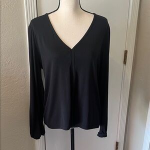 J. Crew Black V-Neck Women's Top, XL